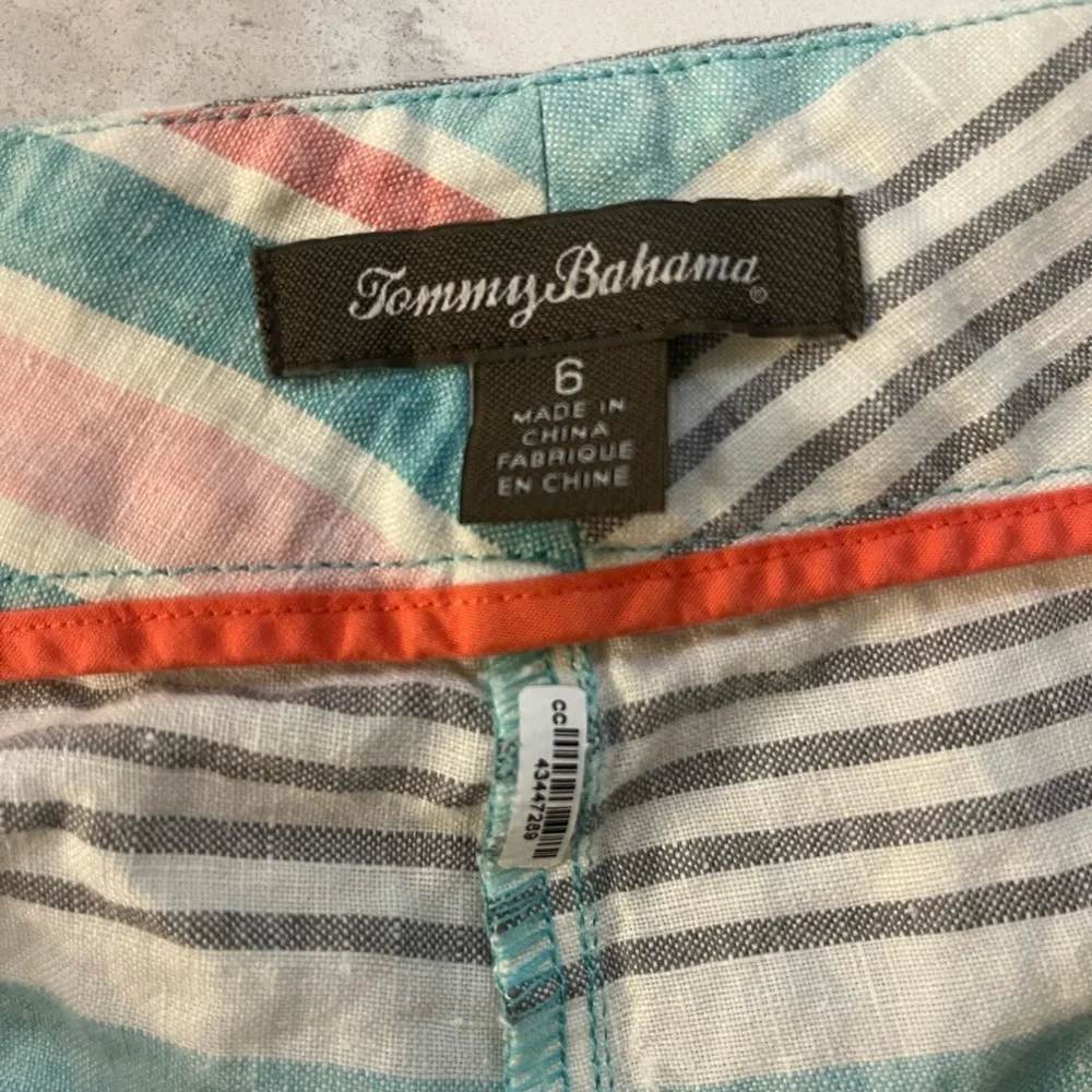 Tommy Bahama Linen Stripe Shorts 6 - Picture 4 of 4